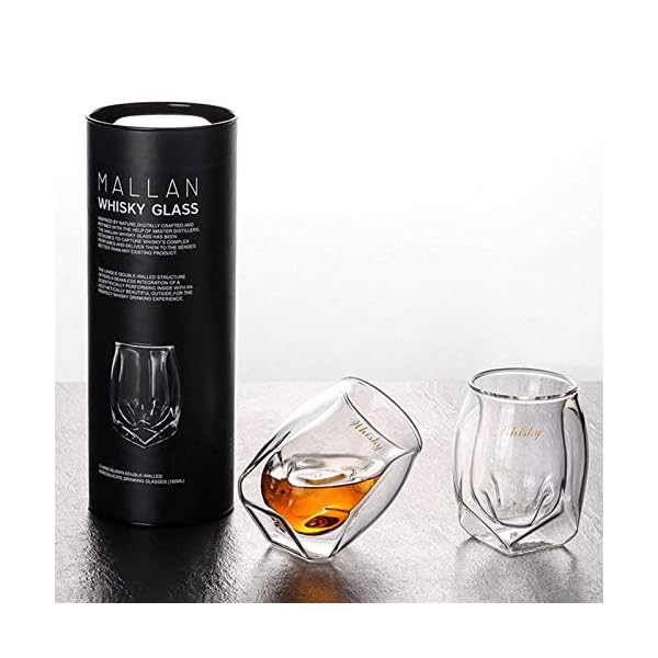 metagio Whiskygläser aus Kristall, Bourbon-Cocktails, Rum, langlebig, altmodische Gläser (#01), 2 Stück – Bild 4