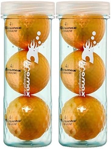 Chromax Metallic I Metallic Orange Golf Balls