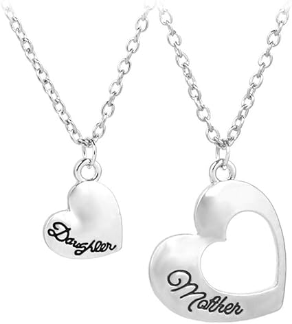 Amazon Co Jp 母娘ネックレス クリスマスギフト 母娘 お揃いのネックレスジュエリーセット 母の日ギフト 母の日ギフト お嬢様 誕生日 プレゼント ホーム キッチン