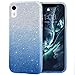 MILPROX Case Compatible for iPhone XR Case Glitter Luxury Shiny Sparkly Slim Bling Crystal Clear, 3 Layer Hybrid, Protective Soft Case Compatible for iPhone XR(2018)