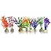 Mudder 10 Pieces Multicolor Artificial Aquarium Plastic Plant