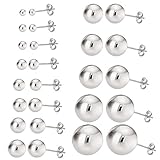 Sterling Silver Ball Studs