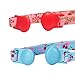 Blueberry Pet Pack of 2 Cat Collars, Lovely Cherry and Floral Prints Adjustable Breakaway Cat Collar with Flower & Bell, Neck 9