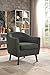 Homelegance Fabric Barrel Chair, Sage Gray