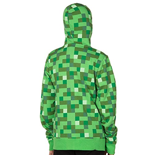 Minecraft Creeper Premium ZipUp Youth Hoodie Green Medium Buy