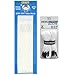 East Coast Dyes (1-Pack) Lacrosse Stringing Kit Semi-Soft 15mm Mesh with HeroStrings White Kit-15mWht-HeroWht-1P