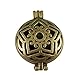 Julie Wang 6pcs Mixed Bronze Color Aromatherapy Pendant Locket Essential Oil Diffuser Necklace Charms