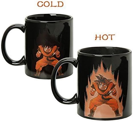 Dragon Ball Z Mugs, Color Changing Heat Reactive Coffee Mug, Ceramic Cup, Great Gift For Dragon Ball Fans, Birthday Gift For Men &amp; Women, Valentine's Day Present Idea (Goku)