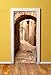 Windowpix DoorPix 36x80 Door Mural Wrap Matte Bubble Free Jerusalem Stone Passage to The Western Wall - Peel and Stick - Easy-to-Clean, Durable