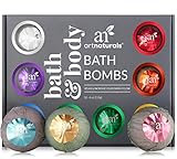 ArtNaturals Bath Bombs Gift Set – (12 x 4 Oz / 113g) – Natural Handmade Essential Oil Spa Bubble Bomb Fizzies – For Relaxation, Moisturizing and Fun for Kids, Women and Men