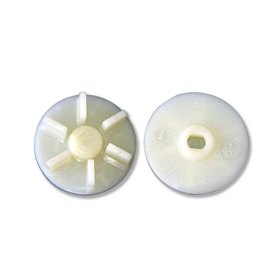 Butterfly/Preethi Mixi Motor and Jar Coupler (White, 6 Teeth) Pack of