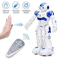 KINGSDRAGON Robot Toys RC Robot for Kids Rechargeable Intelligent Programmable Robot with Infrared Controller,Remote Control Robots Gesture Sensing Robot,Interactive Walking Singing Dancing