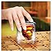 Amzdeal Wine Glass Skull Head Stemless Wine Glass Whisky Glass Set of 6 Shot Glass 2.5oz (75ml)Transparent Crystal Wine Glasses, Drink Vodka / Whisky/ Cocktail Beer Glass Valentine's Day Gifts