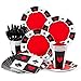 Casino Party Supplies Standard Kit -Serves 8