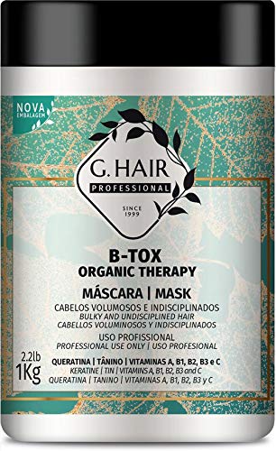 G.Hair Organic Therapy Mask 1KG | Brazilian Keratin Treatment | Progressive Brush Hair Straightening