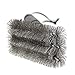 FAXTTO BBQ Grill Brush in Stainless Steel with Long Handle. A Powerful Accessory to Clean Barbeque Plates, Racks and Burners