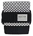 Kenneth Cole Reaction Womens Napa Zip-Around Urban Organizer Wallet (BLACK P.DOT LIN.)