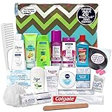 Convenience Kits Women’s Premium 20-Piece Necessities Travel Kit, Featuring: Fructis Hair Products