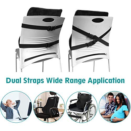 2 Orthopedic+Backrest+Wheelchair+Breathable+Ergonomic