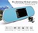 KOBWA Dual Lens Dash Cam, 5 Inch 1080P HD Car Camera,Android GPS Navigation Bluetooth WiFi Car Video Recorder for Vehicles Rearview Mirror+Rearview Camera Parking Monitor