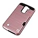 LG K10 Case, LG Premier LTE Case, mp-Mall [Shock Absorbent] [Card Slot] Armor Hybrid Defender Rugged Protective Cover Case for LG K10/ LG Premier LTE (Rose Gold)