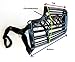 Basket Cage Dog Muzzle Size 1 -XX SMALL - Adjustable Straps - BLACK, by Downtown Pet Supply