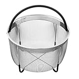 Bellemain Stainless Steel Fine Mesh Steamer Steamer Basket, Fits 6 Quart and 8 Quart Instant Pot with Stay-Cool Handle