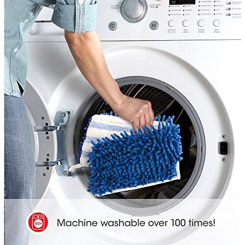 Extra Soft Dual- Action Replacement for O- Cedar Flip Mops, Long Lasting - Machine Washable, Versatile (Pack of 3, 18")