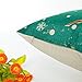 HOSL PSD16 Merry Christmas Series Square Decorative Sofa Car Throw Pillow Case Cushion Cover (Set of 4)