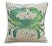 Wonder4 Crab Pattern Throw Pillow Cases Couch Covers Decoration, for Home Sofa Bedding Set of 4 (18