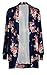 ECOWISH Womens Boho Irregular Long Sleeve Wrap Kimono Cardigans Casual Coverup Coat Tops Outwear S-3XL,Blue,XX-Large