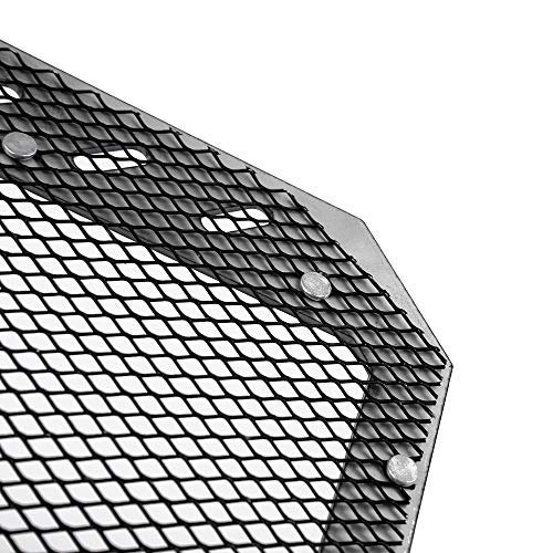 FATExpress Motorcycle Aluminum Stainless Steel Radiator Guard Grill Grille Mesh Cover Bezel Protector for 2017-2018 KTM Duke 250 390 17-18 (Black)