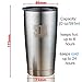 SASQUATCH 20 oz stainless steel tumbler with lid & 2 straws (curved+straight)+cleaning brush - double wall vacuum insulated, BPA-free open/close switch lid - for travel & indoor, hot & cold drinks