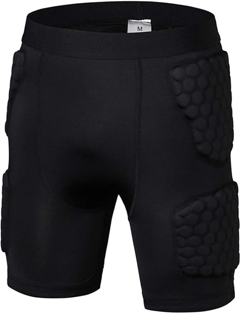 Men’s Padded Shorts Compression Short Hockey Paintaball Hip
