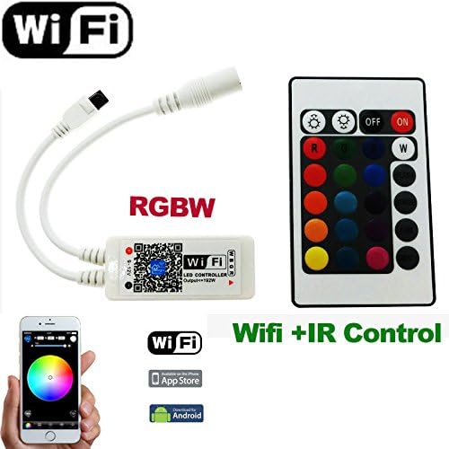 Firstsd Remote LED Wifi Timer Music Controller RGBW /RGBWW by APP IOS Android for 5050 RGB Strips lighting (wifi controller only )