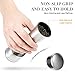 Salt and Pepper Shakers, SURPEER Manual Pepper Grinder with Adjustable Ceramic Grinding Core, Stainless Steel and Acrylic Glass - Easy to Use Pepper Mill for Spice(Meat Thermometer Included) - 2 Sets