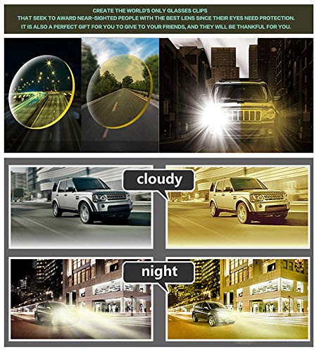 Polarized Clip-on Sunglasses For Men Women - Flip Up Over Prescription Glasses For Driving Fishing - Thumbnail 7
