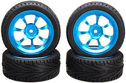 New A-alloy Rims &amp; Tires RC Car Wheels For 1/18 WLtoys A959-B A979-B A959 A969 A979 K929 By KTOY
