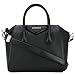 Givenchy Small Antigona Sugar Goatskin Leather Satchel (Black)