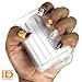5 Pack of Premium Rigid Luggage Tag Holders with 6
