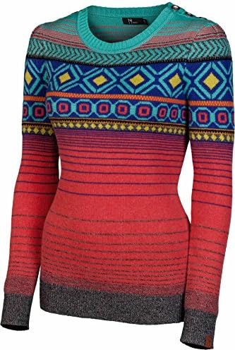 NEVE Women's Helena Crew Neck Sweater, Guava, Small