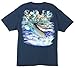 Guy Harvey Marlin Boat 2 T-Shirt - Navy - Large