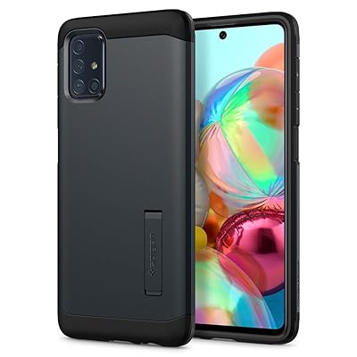 Spigen Tough Armor Designed for Samsung Galaxy A71 Case (2020) [NOT Compatible with Galaxy A71 5G] - Metal Slate