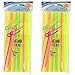 160 Neon Straws with a longer Flex bend