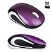 Portable Perman Cute Mini 2.4GHz Wireless 3 Buttons Optical Mouse Mice with USB Receiver for Computer PC Laptop Notebook Purple primary