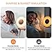 Wake Up Light Alarm Clock, [2018 UPGRADED] Digital Alarm Clock with Sunrise Simulation, 7 Colors Night Light, 6 Nature Sounds, FM Radio for Bedrooms and Heavy Sleepers