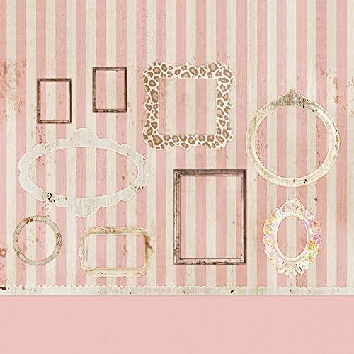 Gladsbuyかわいいフォトフレーム8 X 8 コンピュータ印刷写真バックドロップテーマ壁背景s 12