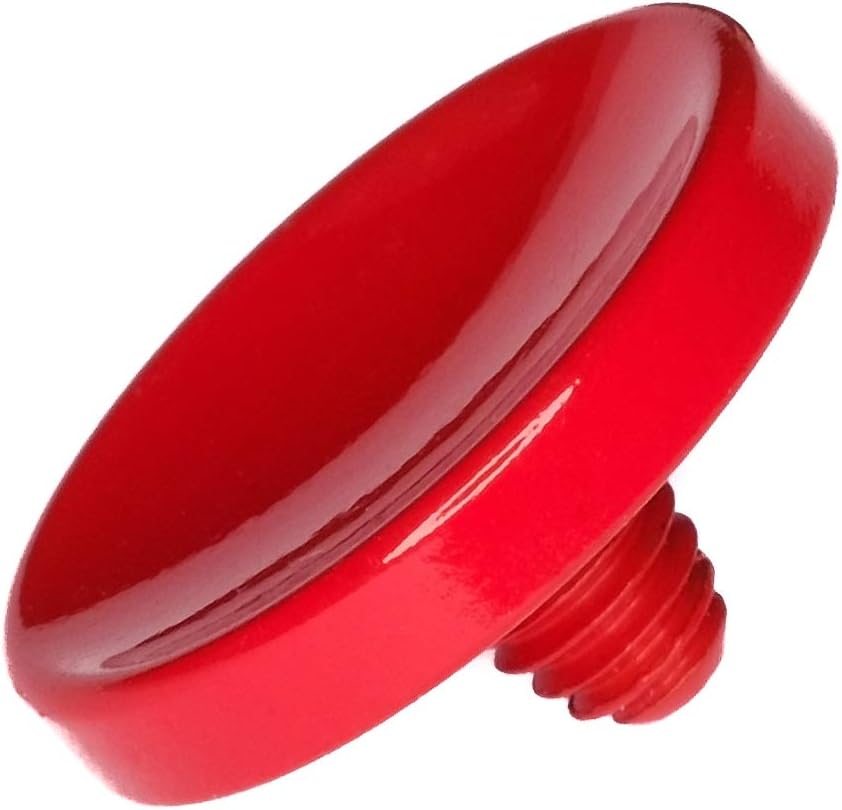Soft Release Button (red enamelled) made of solid brass with exclusive storage box, accessories for all cameras with thread in shutter release button like Fujifilm X-T2, X-Pro2, X-Pro1, X-E1 X-E2S X100T, X-T20, Leica M9, Nikon Df - by Opaion