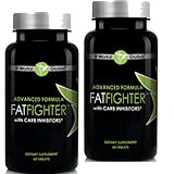 Weight Loss Detox Program - Advanced Formula Fat Fighter with Carb Inhibitors - It Works Fat Fighter (2 Pack) 60 Ct Per Bottle