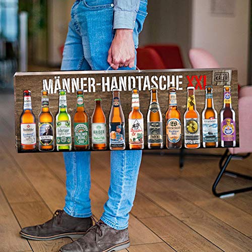 KALEA Männerhandtasche XXL, 12 Biere von Privatbrauereien aus Deutschland, Geschenk zum Geburtstag und für alle Männer… – Bild 4